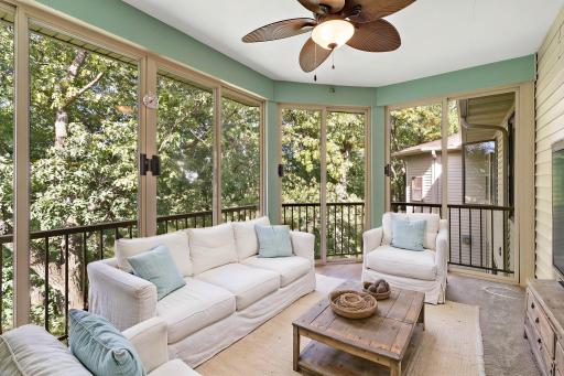 Virtually Staged. Three-season Porch, ... oh the views!