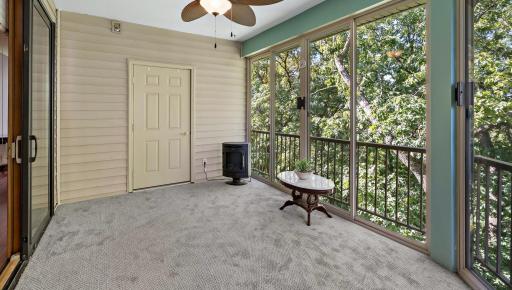 Three-season Porch, Utility Room Door to new Furnace & Air Conditioner.