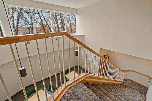 Main floor stairwell to the Community & Exercise Room