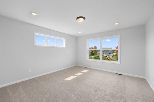For representational purposes only. The expansive owner's suite is the perfect getaway to recharge, relax and renew.