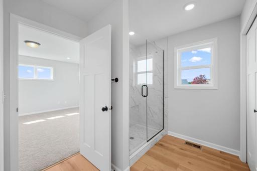For representational purposes only. The owners bath with natural light.