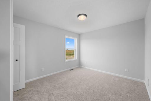 For representational purposes only. This home features perfectly sized bedrooms along with the owner's suite all located on the upper level.