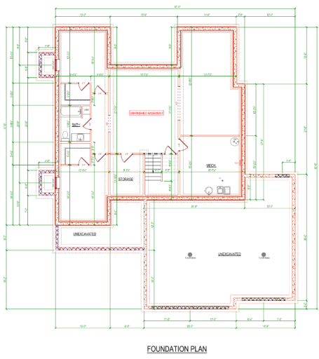 Unfinished Basement Blueprint