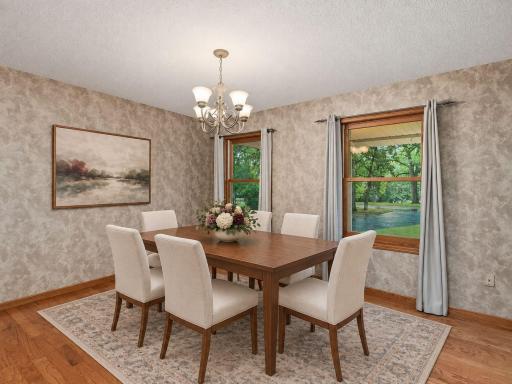 This image has been virtually staged with digitally added furniture and dÃ©cor. Refer to the unstaged photos and an in-person showing for the propertyâs actual condition.