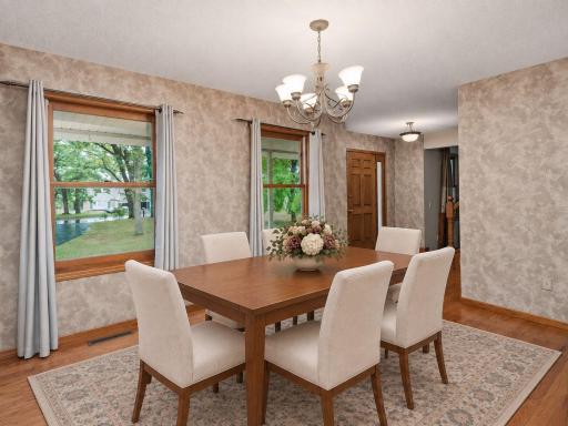 This image has been virtually staged with digitally added furniture and dÃ©cor. Refer to the unstaged photos and an in-person showing for the propertyâs actual condition.