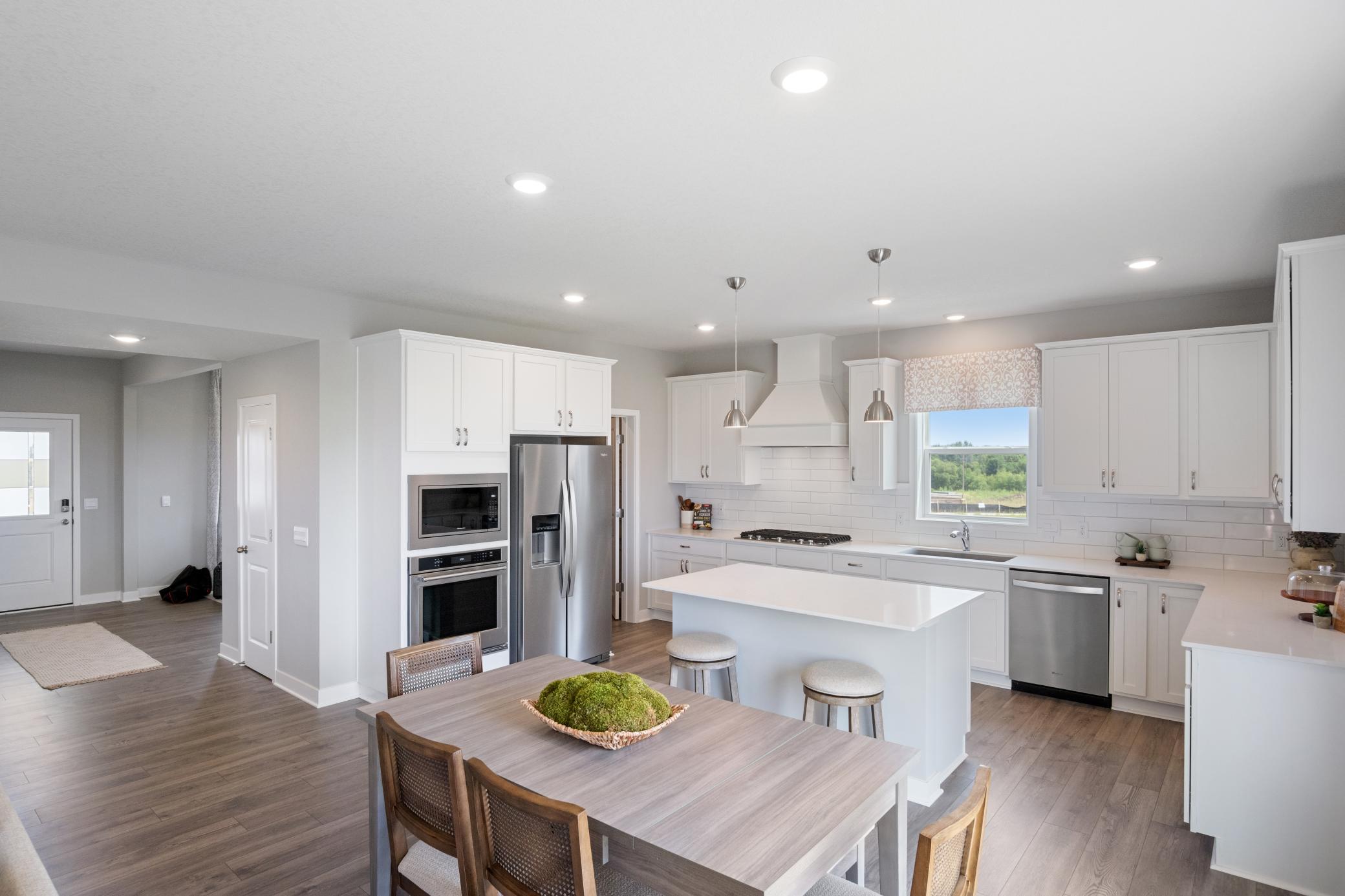 Open main floor offers easy entertaining.