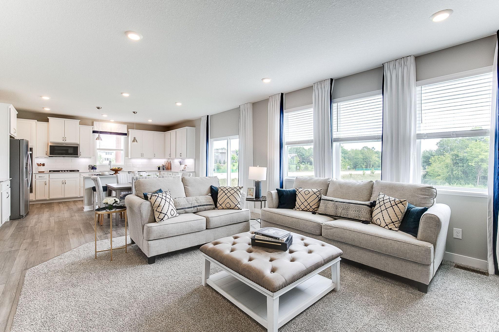 Open and bright contemporary floorplan. *Picture is of model home; actual finishes may vary.