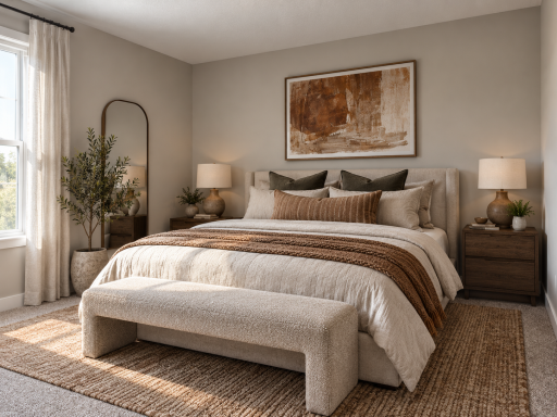Upper level secondary bedroom #3. *Photo is of similar home. Virtually staged.