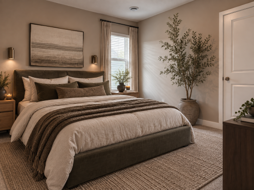 Upper level secondary bedroom #4. *Photo is of similar home. Virtually staged.