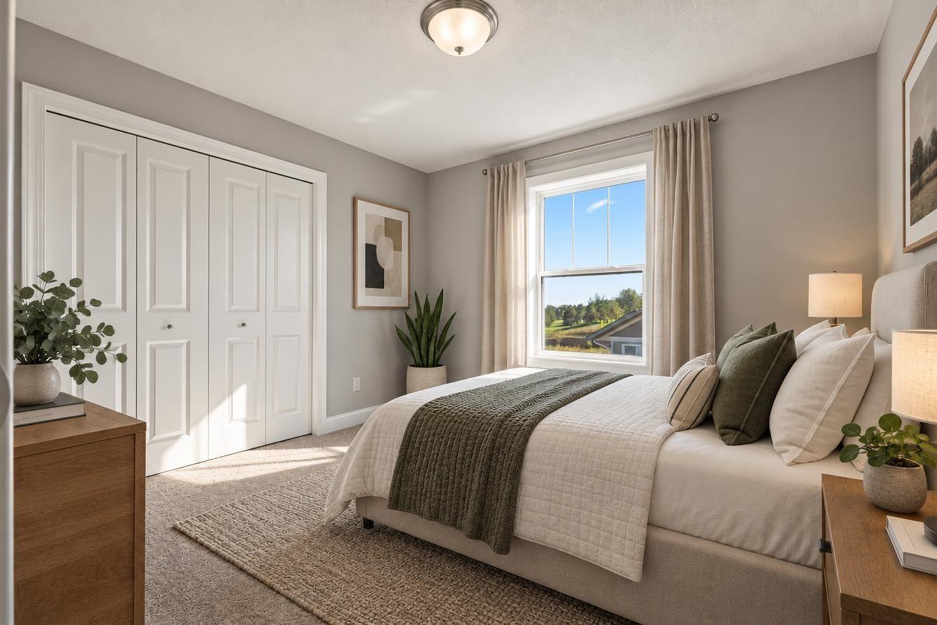 2nd bedroom virtually staged