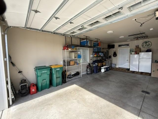 Finished and heated garage