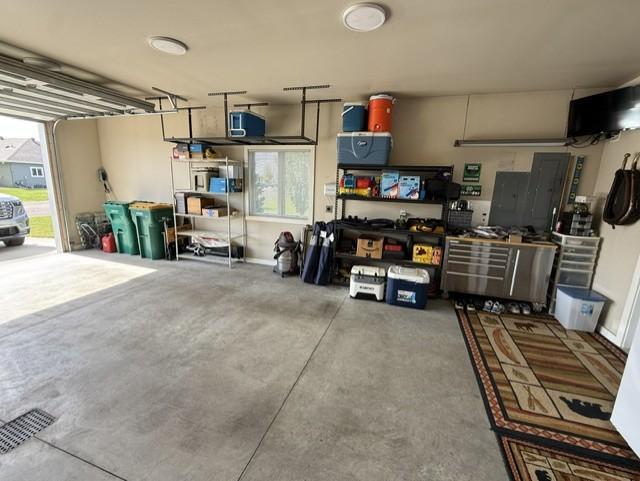 hanging shelving included