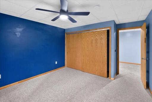 Spacious closet in the basement bedroom