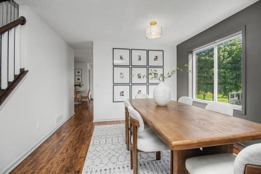 Large windows allow tons of natural streaming light.