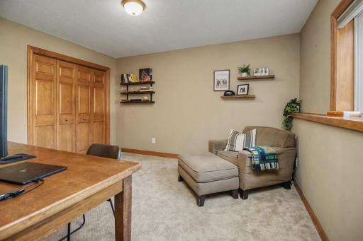 Fourth bedroom provides a private lower-level option for guests, an office or additional living needs.