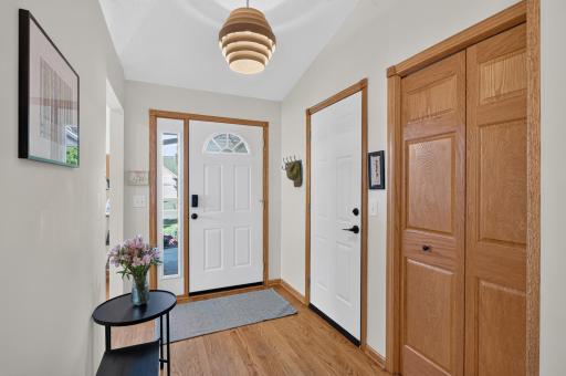 Bright and inviting entry welcomes you into this thoughtfully designed home.