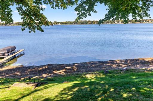 102' of sandy shoreline ready for your dock and or boat lift