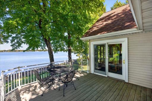 Deck Access and Expansive Water Views at This South Lindstrom Lake Home