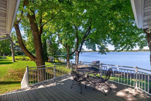 Lakeview Deck Overlooking South Lindstrom Lake in Lindstrom Minnesota