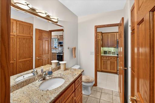 Powder Room off the kitchen