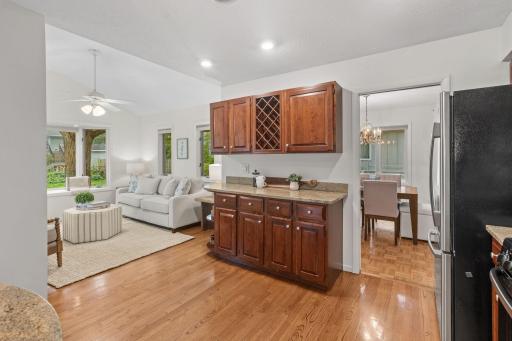 Buffet counter, perfect for serving or a coffee bar