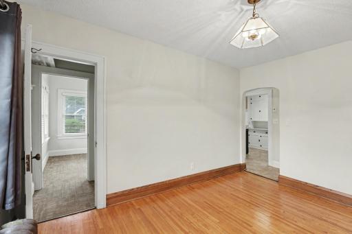 Dining room into kitchen -upper level unit