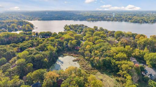 Beautiful aerial view of nearby Gervais Lake highlights the natural setting and abundance of lakes and green space surrounding the neighborhood.