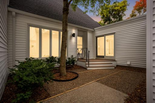 Welcome to 7 Wellesley Place. Inviting private from courtyard to welcome guests.