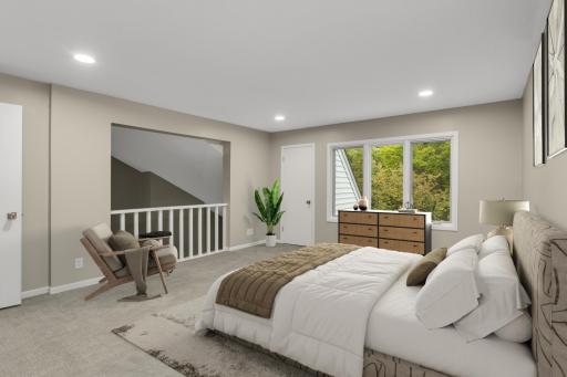 Tree top primary with massive closet awaiting your finishing touches.