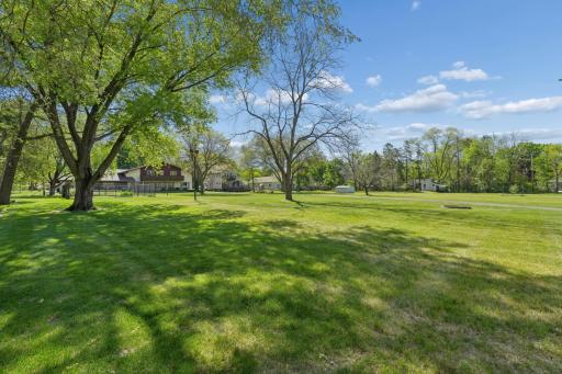 A different perspective of the backyard set on nearly two secluded acres.