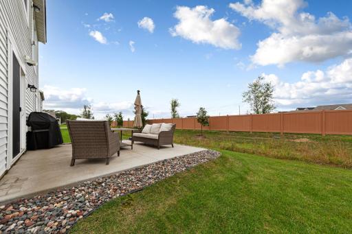 14x14 walkout patio with access from the lower level living room. Perfect for entertaining.