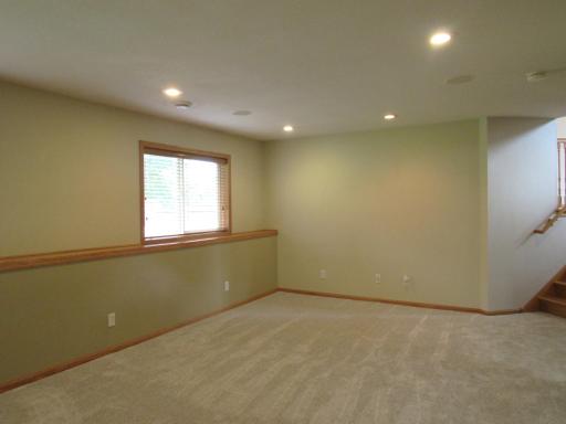 The other half of the lower level family room.