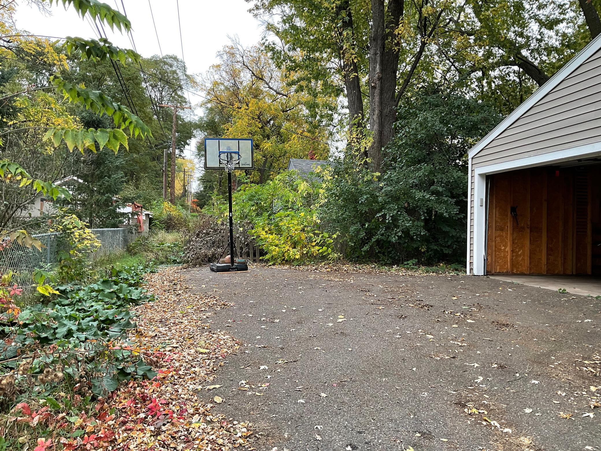 Space for a game of basketball without worry of cars driving by
