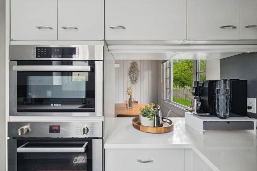 Top of the line appliances in the fully renovated kitchen.