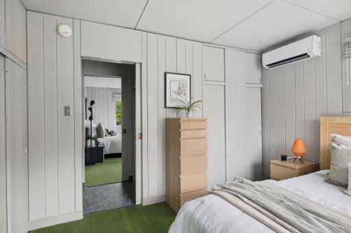 Porcelain enameled steel in Dove Grey throughout the interior.