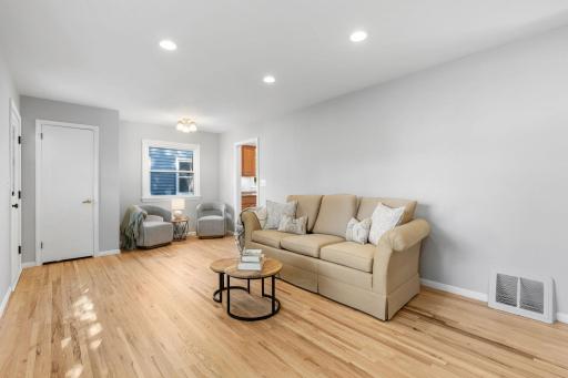 Spacious main-level living area with an open layout, ideal for entertaining and everyday relaxation.