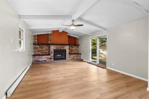 Huge Primary bedroom with fireplace!