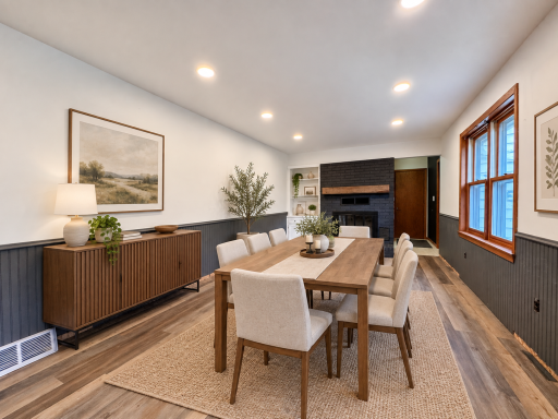Virtually Staged Dining Room