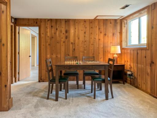 Lower level sitting area - Virtually Staged