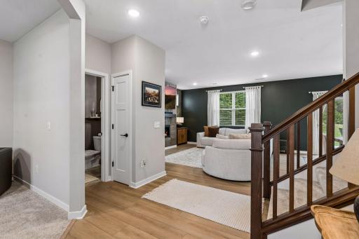 An open concept main level offers easy living.