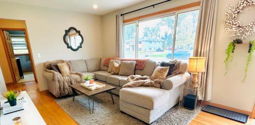 Large windows and lots of natural light in this home