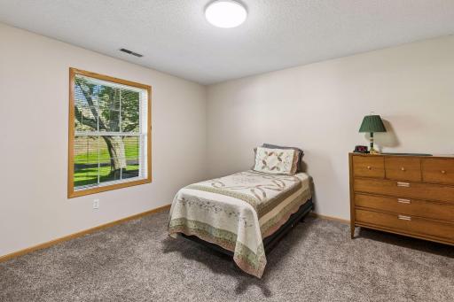 Primary bedroom with large walk in closet and on suite bathroom!