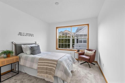 Bedroom three is conveniently located next to bedroom two.