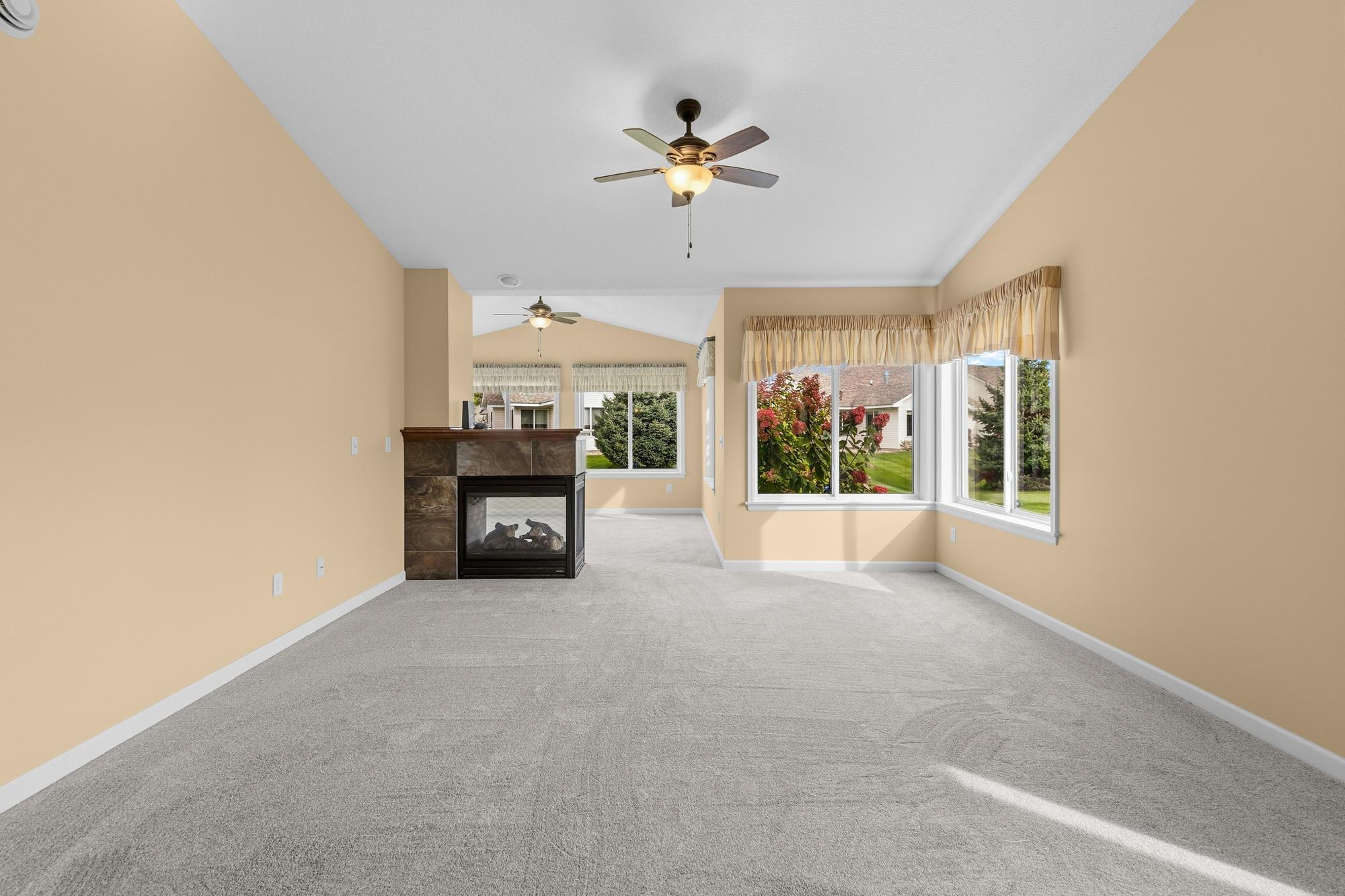 The sunroom provides another space to bask in the light.