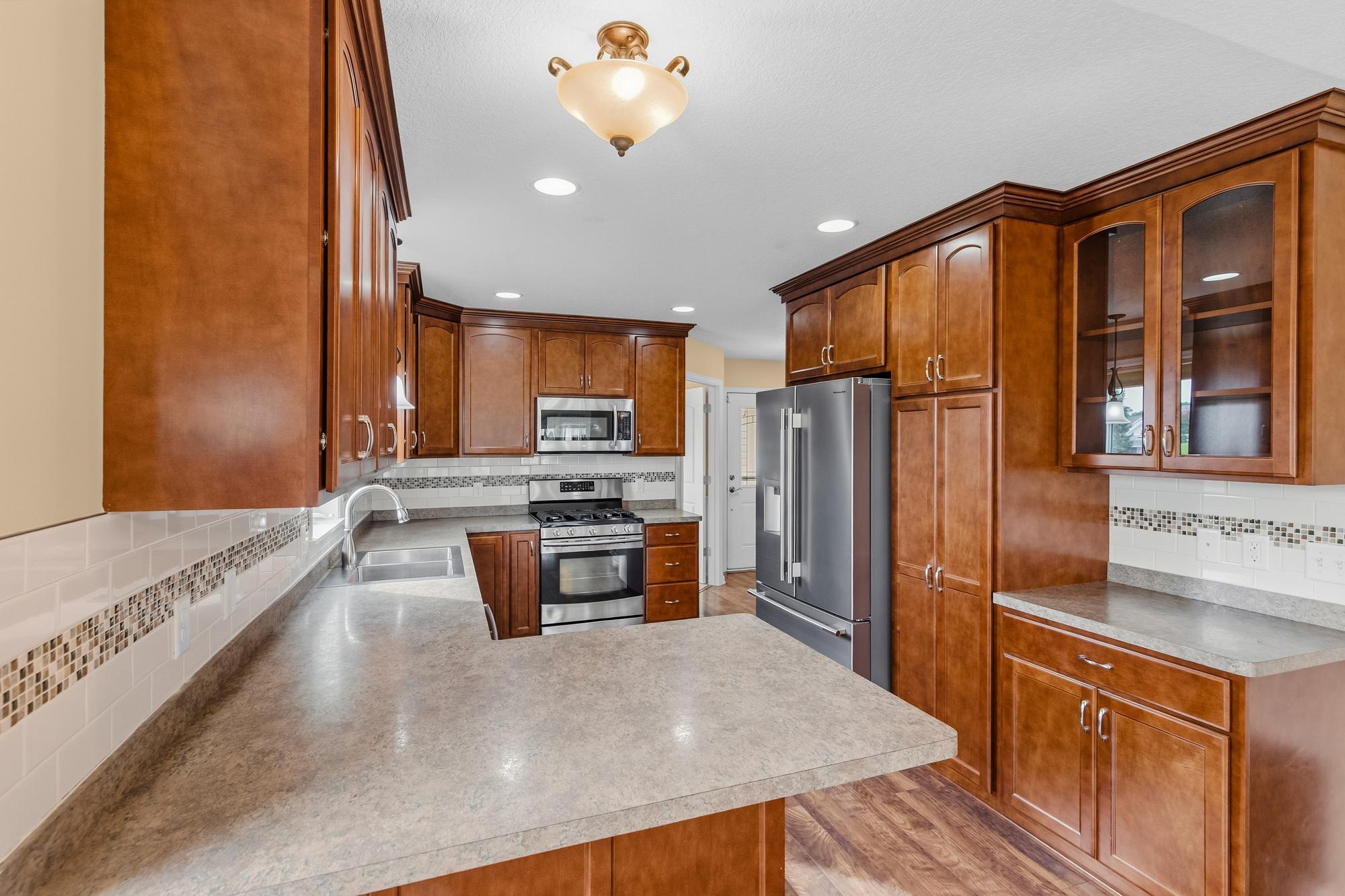 Newer dishwasher and refrigerator.