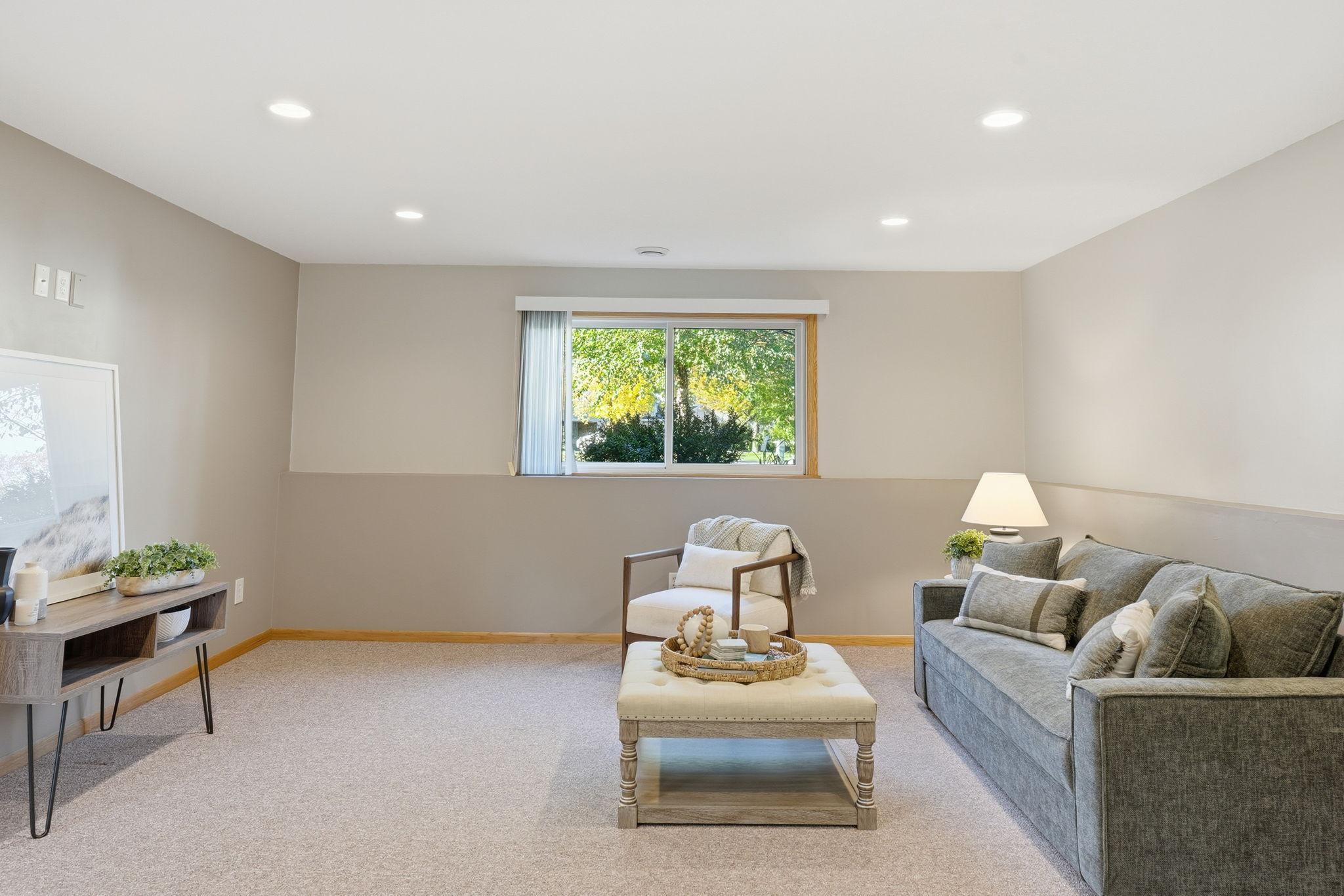 Lower level family room