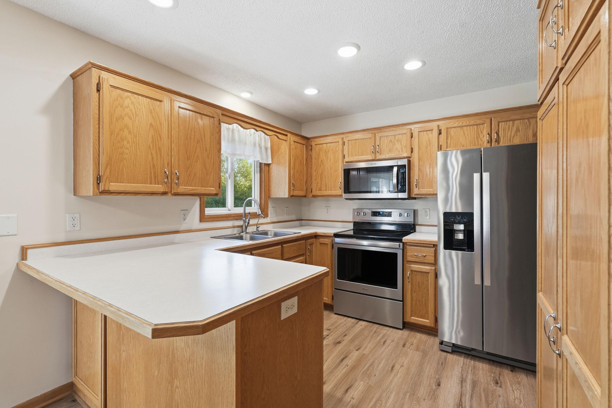 Kitchen with stainless appliances