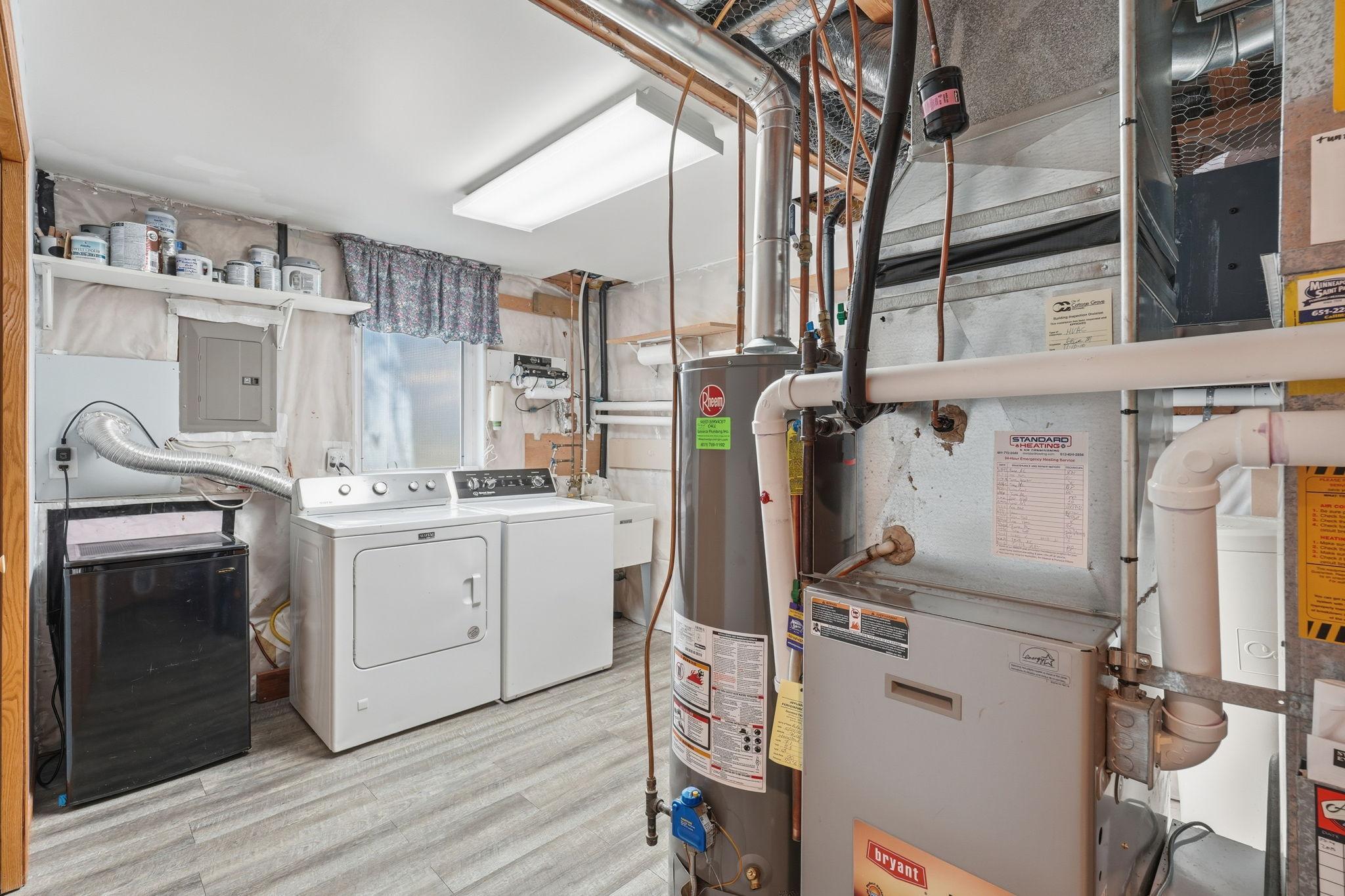 Laundry room with huge storage closet