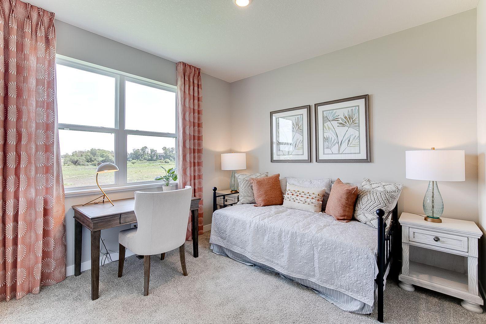 Unique feature to this home is the main level bedroom - great for house guests or everyday use. *Picture is of model home; actual finishes may vary.