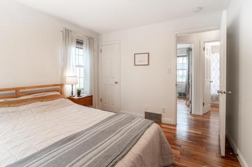 The two main level bedrooms are just across from each other - whether you make one a nursery, second bedroom, or office, the commute is a short one.